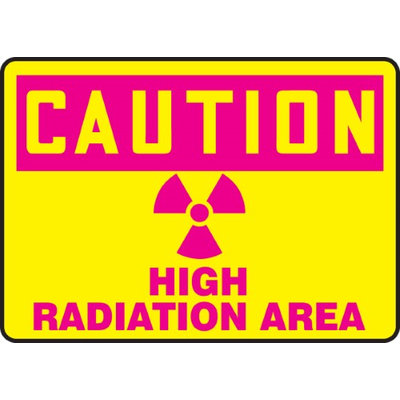 Accu Form HIGH RADIATION AREA (W/GRAPHIC)