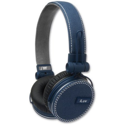 Jwin Electronics Corporation iLuv IHP636BLU Fabric On-Ear Headphones Blue - 106-1246