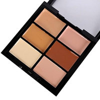 6 Colors Concealer Contour Palette Makeup Foundation - Chocolate