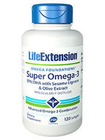 Life Extension Omega Foundations Super Omega-3 Softgels, 120 Ct