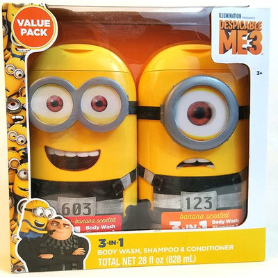 Despicable Me Body Wash, Shampoo, and Conditioner