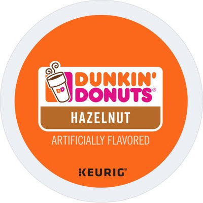 Dunkin' Donuts(R) Coffee K-Cup(R) Pods, Hazelnut, 0.4 Oz, Pack Of 24