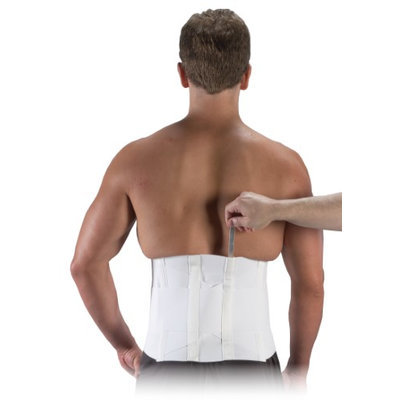 Bilt-Rite Mastex Health 10-10570-2X-2 10 in. Criss-Cross Support With Steels White - 2 Extra Large