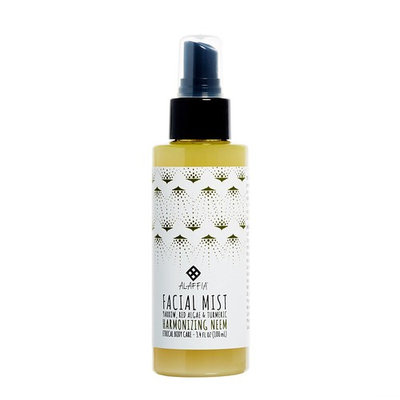 Alaffia - Neem Turmeric Harmonizing Facial Mist, Helps Tone and Restore Protective the Skin's Protective Layers with Red Algae, Yarrow, and Tea Tree, Fair Trade, Harmonizing Neem, 3.4 Ounces
