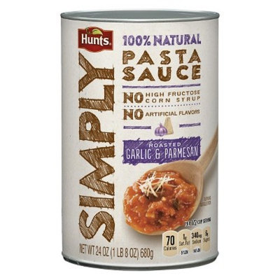 Hunts® Simply Roasted Garlic and Parmesan Pasta Sauce 24 oz