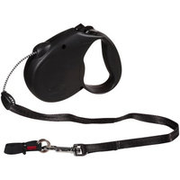 Flexi Retractable Dog Leash, 16 Ft. Cord Dog Walking Leash, Medium for Dogs up to 44 Lbs. Black, Fast and Reliable 1-Hand Braking System with Permanent Braking Feature