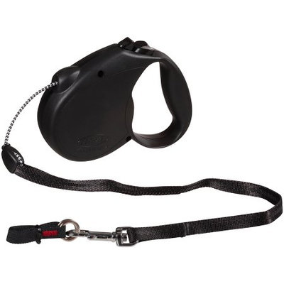 Flexi Retractable Dog Leash, 16 Ft. Cord Dog Walking Leash, Medium for Dogs up to 44 Lbs. Black, Fast and Reliable 1-Hand Braking System with Permanent Braking Feature