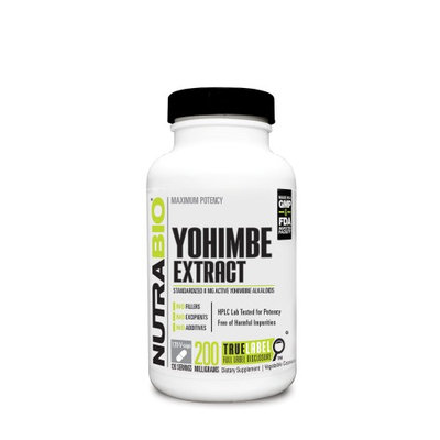 Yohimbe Extract by NutraBio - 120 Capsules