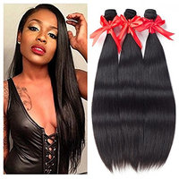 Brazilian Straight Virgin Hair 3 Bundles 8A 100% Unprocessed Human Hair Bundles Remy Hair Natural Color