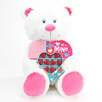 Progressive Balloons & Gifts Progressive Gift Jumbo Candy White Bear