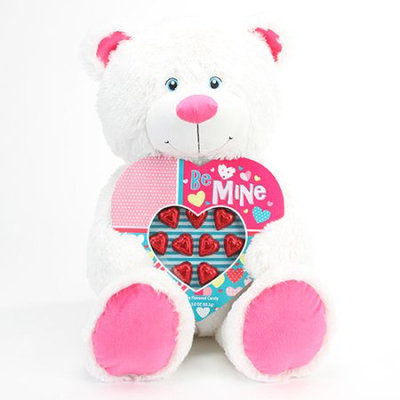 Progressive Balloons & Gifts Progressive Gift Jumbo Candy White Bear