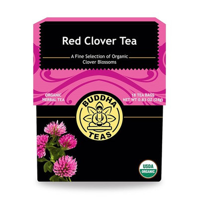 Buddha Teas Red Clover Tea, 0.83 oz, 18 Count (Pack of 6)
