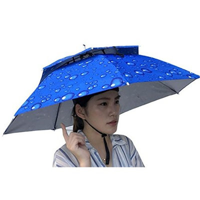 Double Layer Umbrella Hat for Women and Men, Hot Sale ! Iuhan Unisex Foldable Novelty Umbrella Sun Hat Golf Fishing Camping Fancy Dress Multicolor