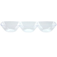 Lillian Caterware, Mini 3 Compartment Dip Dish, Clear, Ct