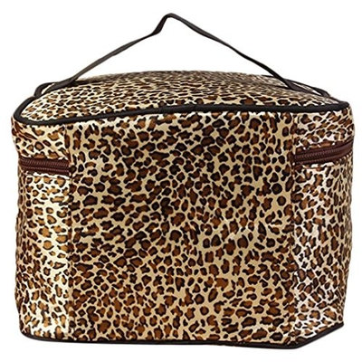 Hatop Leopard Print Cosmetic Bags Women Travel Makeup Bag Make Up Bags