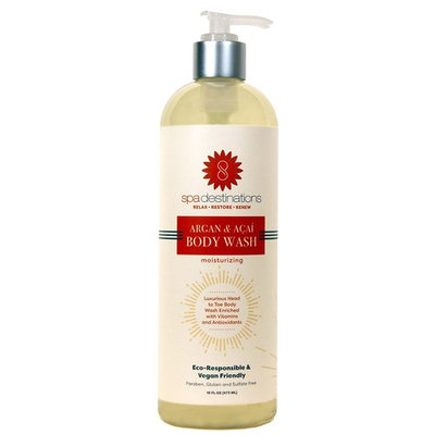 Spa Destinations Argan & Acai Moisturizing Body Wash 16 Ounce