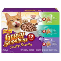 Purina Friskies Gravy Sensations Poultry Favorites Cat Food Variety Pack 12-3 oz. Pouches