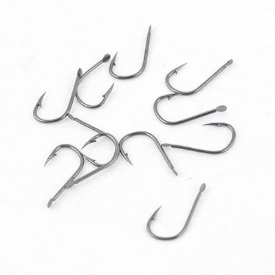 10 Pcs 3# Eyeless Barbed Metal Tackle Fishhook for Fishing Lover