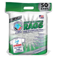 Intex Supply 222039 50 Count White Fiber Rags