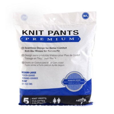 Medline Premium Knit Incontinence Underpants, Medium/Large