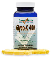 Good State GlycoX 400 with Berberine HCL 400mg 60 Veggie Capsules