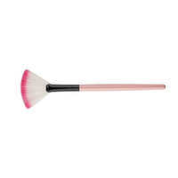 MonkeyJack 1Pc Portable Slim Fan Brush Powder Blending Foundation Makeup Brush Pink