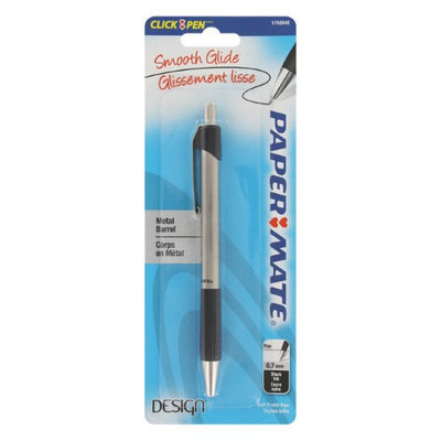 Paper-mate Paper Mate Design Stainless Steel Black Ink Fine Ball Point Pen
