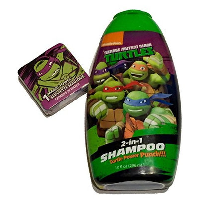 Turtle Power Punch 2 in 1 Conditioning Shampoo and Magic Washcloth TMNT Teenage Mutant Ninja Turtles