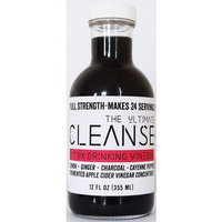 Vitox Drinking Vinegar Concentrate : The Ultimate Cleanse Charcoal 12 oz with mother of vinegar, low blood sugar, low blood pressure, non-GMO, gluten-free, vegan friendly