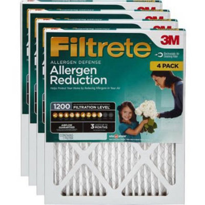 Filtrete 1200 Allergen Reduction Filter (Pack of 4)