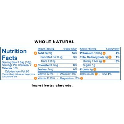 Blue Diamond Almonds 100 Calorie Packs - 3 VARIETY FLAVORS (Box of 42 / .6-Ounce Small Grab and Go bags).