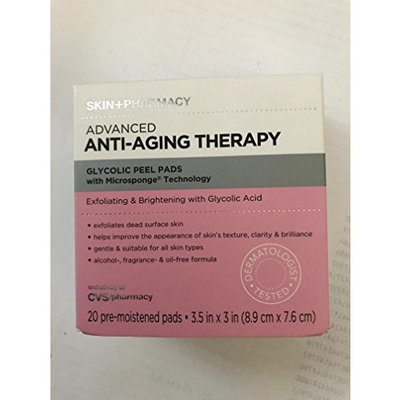 Skin Pharmacy Advanced Anti-Aging Therapy Glycolic Peel Pads 20 Count
