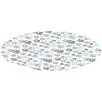 Kushies CleanMat Splash Mat White Elephants