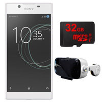 Sony Xperia L1 16GB 5.5-inch Smartphone, Unlocked (White) w/ VR Accessory Bundle