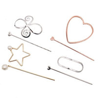 MAISHO 4Pcs Fashion Women's Hair Slide Pin with Stick Hair Clip Accessory
