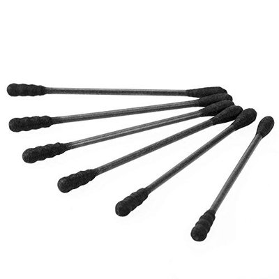 Cuteya Wooden Swabs Baby Wooden Handle Single Tips Tipped Applicators, Suitable for Makeup and Daily UCuteya, Cuteyat of 2, Black and White