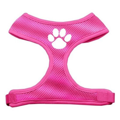 Mirage 70-16 MDPK Paw Design Soft Mesh Dog Harness Pink Medium