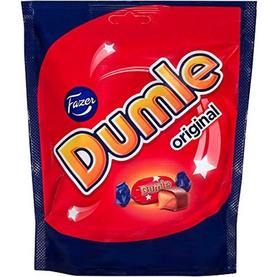 Fazer Dumle Original Finnish Milk Chocolate Soft Toffee Candy Candies Chocolates Sweets Bag