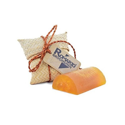 Romario Groomsmen - Turmeric Tamarind WILD HONEY Aromatherapy Hand Made Luffa Soap (Natural Loofah Sponge Scrubber with Bar Soap) 100g Brightening Soft...