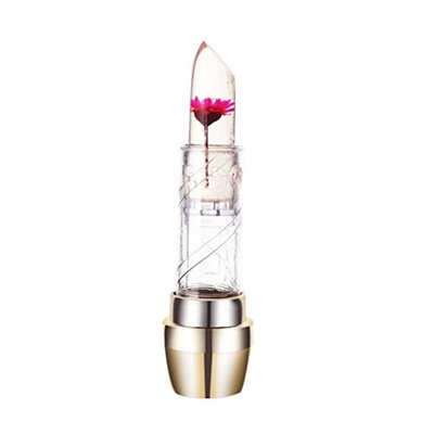 CYCTECH® 5 Colors Organic Jelly Flower Crystal Lipstick Magic Temperature Change Color Moistourizing Lip (A)