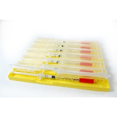 10 pcs - Syringe Tray - 7 Compartment (various colors)