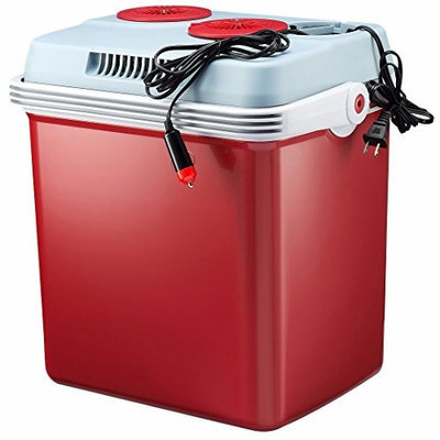 Knox 12-Volt Car Cooler and Warmer, 27-Quartz - Red
