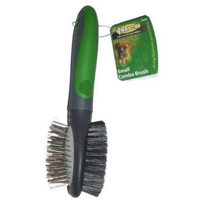 Enrych 9859S Pet Combination Brush Small Green and Gray Series