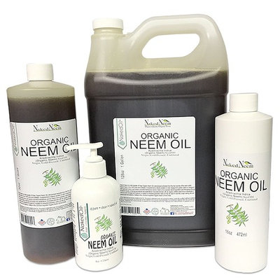 Organic Neem Oil (8 oz), 100% Pure Cold Press, Unrefined- 6 Sizes, Best Prices (NEW LOOK)