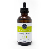 100% Pure & Natural Tea Tree Essential Oil (4 fl oz) - LARGE w/Dropper - Great for Massage Therapy, Bath Soak, Aromatherapy, Skincare, Home Fragrance, Relaxation & Improving Sleep – Therapeutic Grade