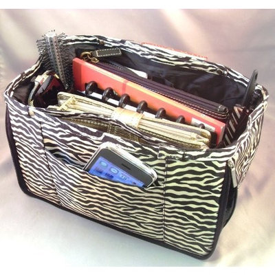 Expandable Handbag Purse Tote Travel Cosmetic Make-Up Bag Organizer Insert Dimensions: 10.5
