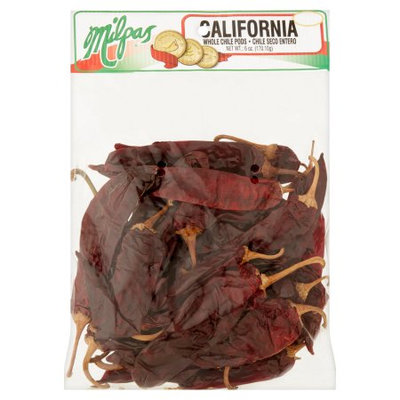 Milpas Foods Milpas California Whole Chile Pods, 6 oz