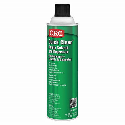 CRC 03180 Quick Clean Safety Solvent and Degreaser, 19 Wt Oz