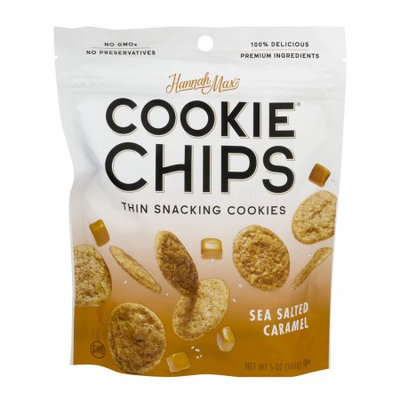 HannahMax Cookie Chips Thin Snacking Cookies Sea Salted Caramel