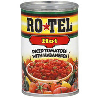 Ro-Tel Hot Diced Tomatoes with Habaneros, 10 oz, (Pack of 12)